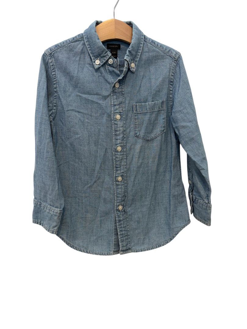 Blue Crewcuts Denim Button-Down – Size 4–5Y