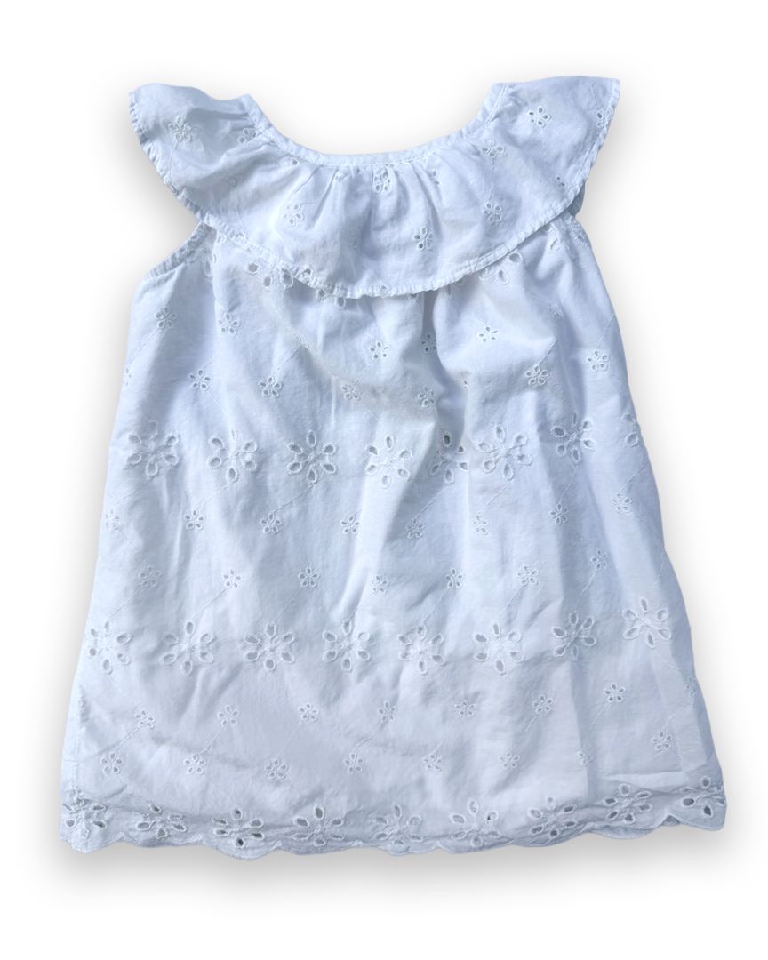 White Baby Gap Eyelet Dress, 3T