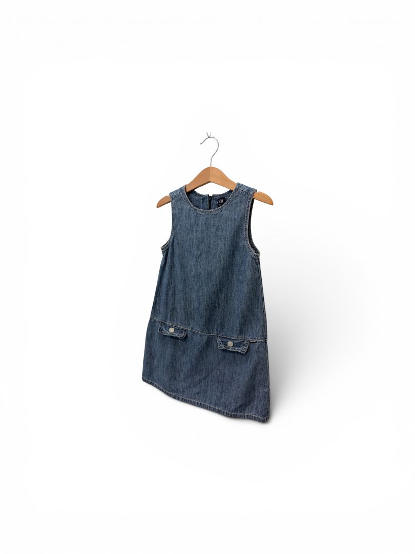 Blue Baby Gap Chambray Jumper with Pockets, 5T