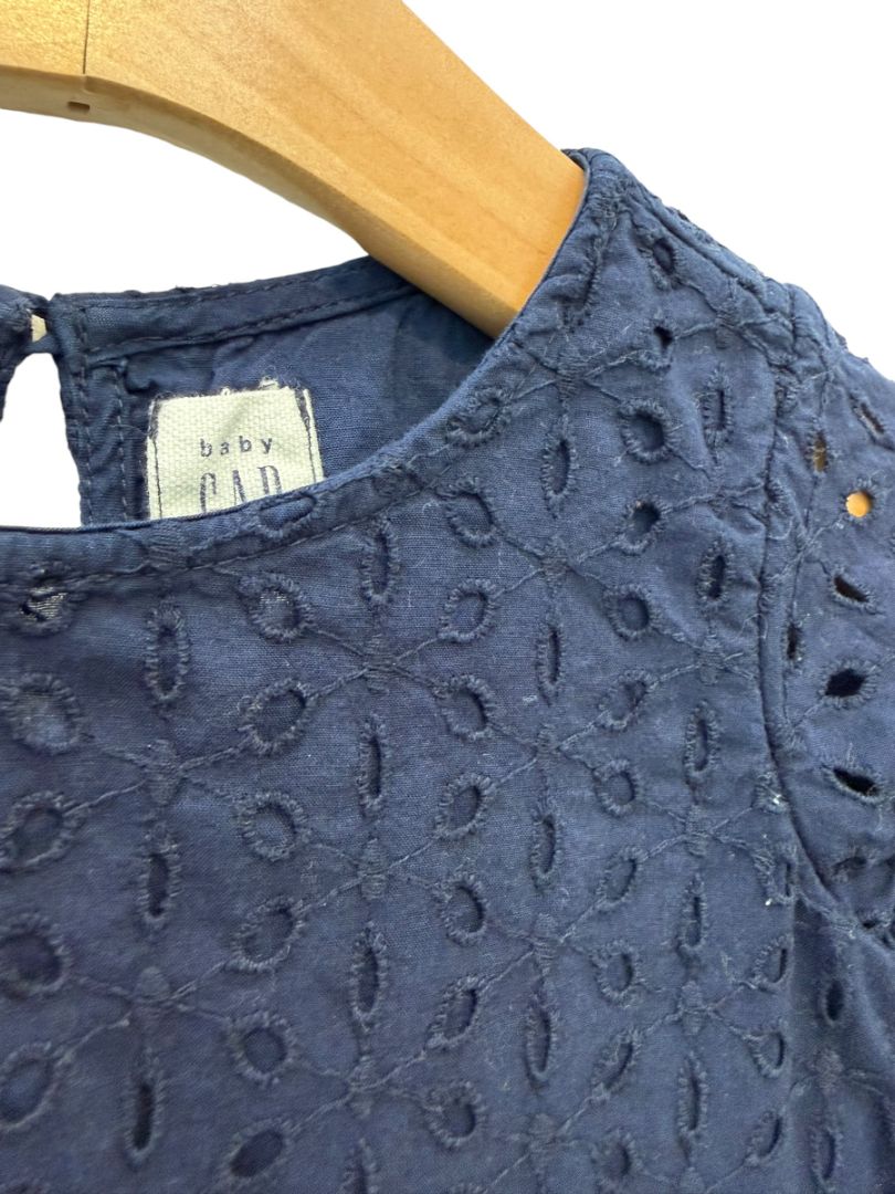 Navy Baby Gap Eyelet Blouse, 18-24M