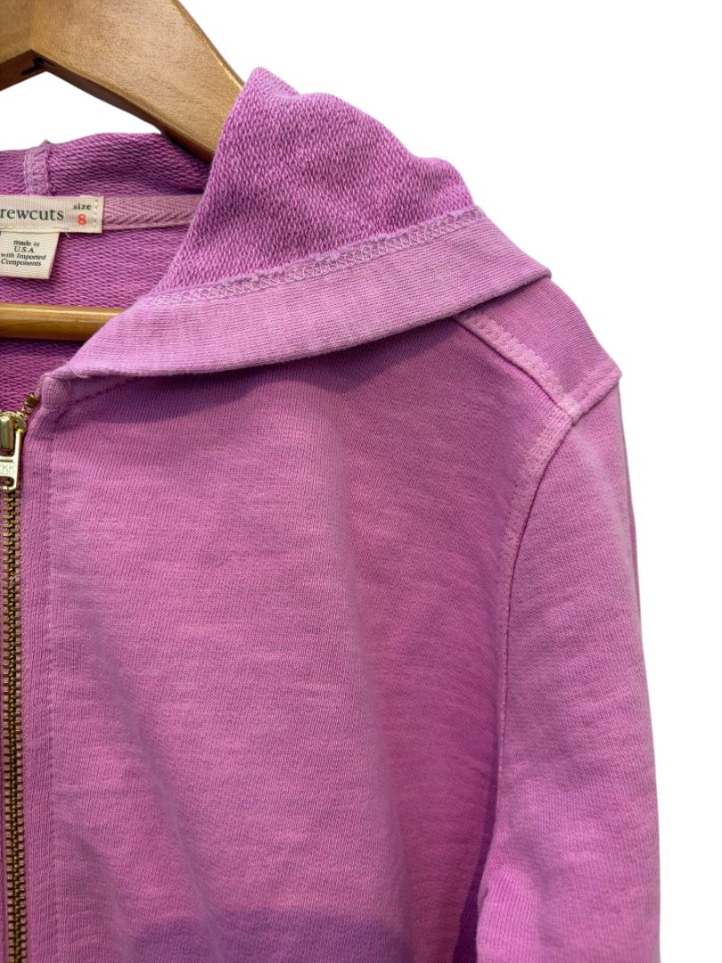 Pink-Purple Crewcuts Zip Hoodie, 8Y (Brand New)