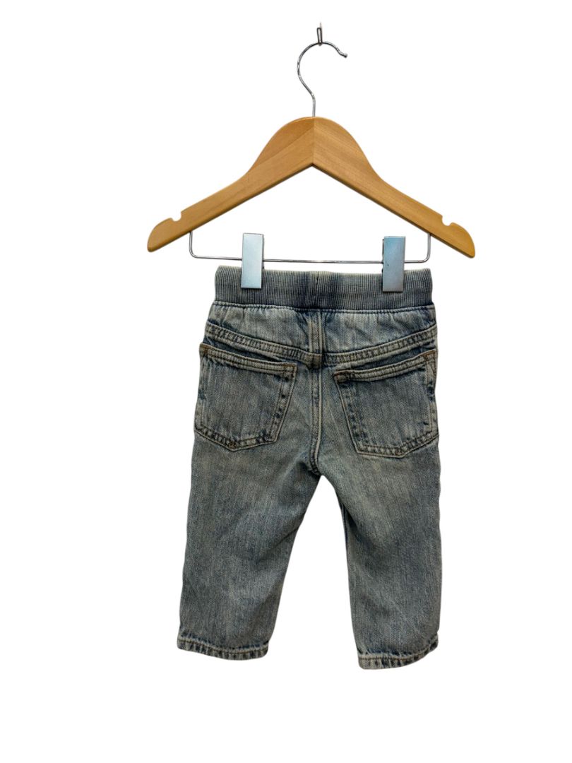 Acid Wash Distressed Baby Gap Drawstring Jeans, 12-18M