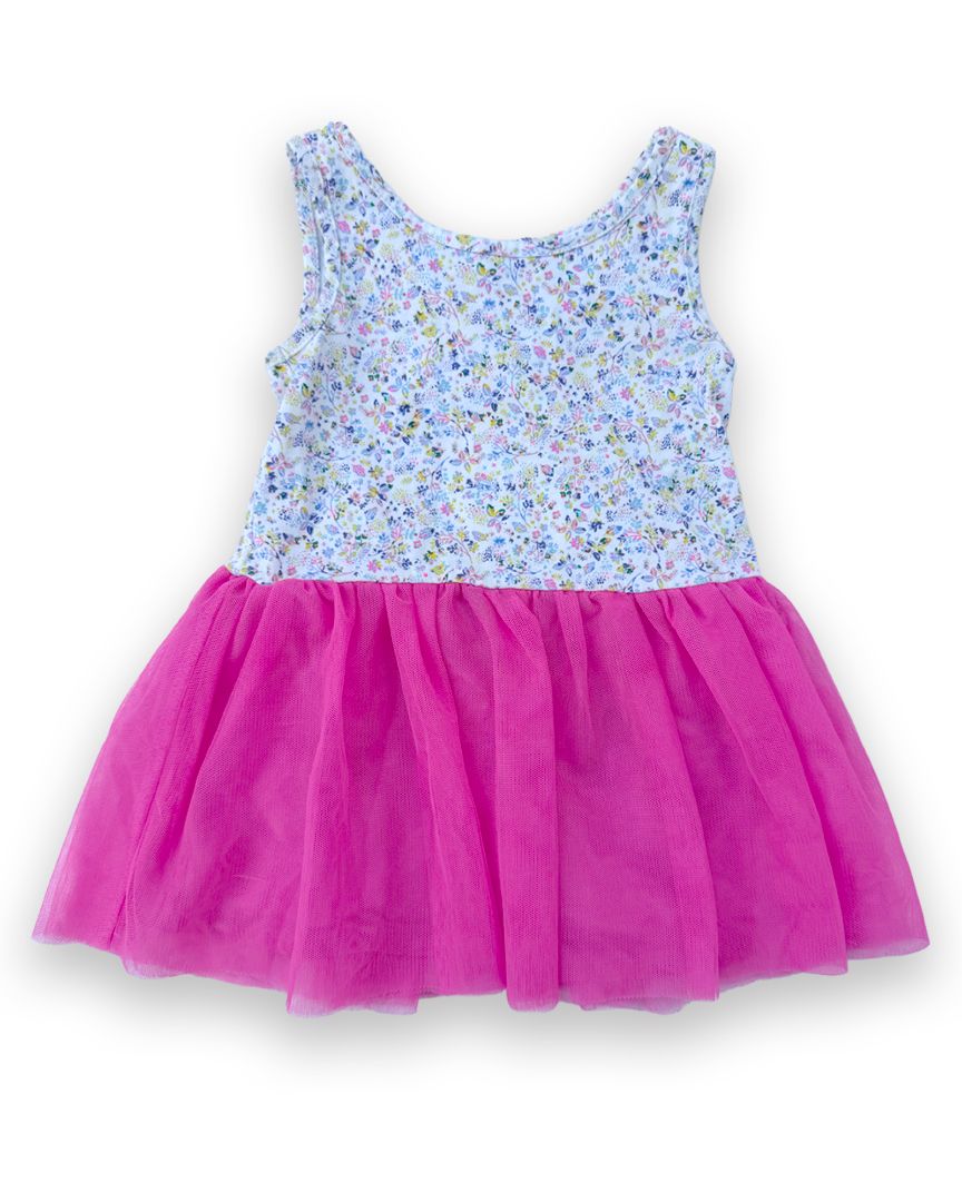 Pink/Multi Baby Gap Floral Tutu Dress, 18M