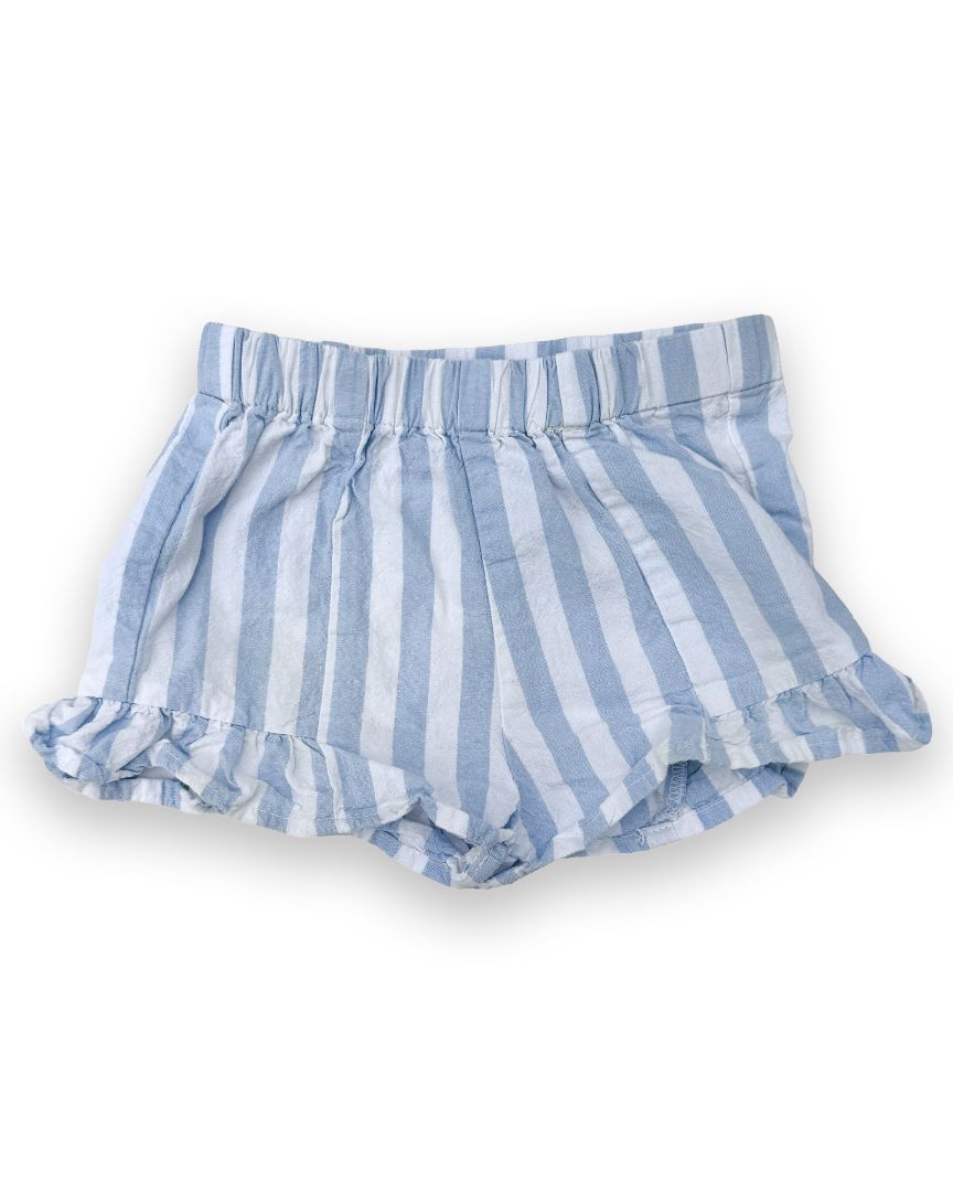 Blue/White Habitual Kids Striped Linen Shorts, 18M