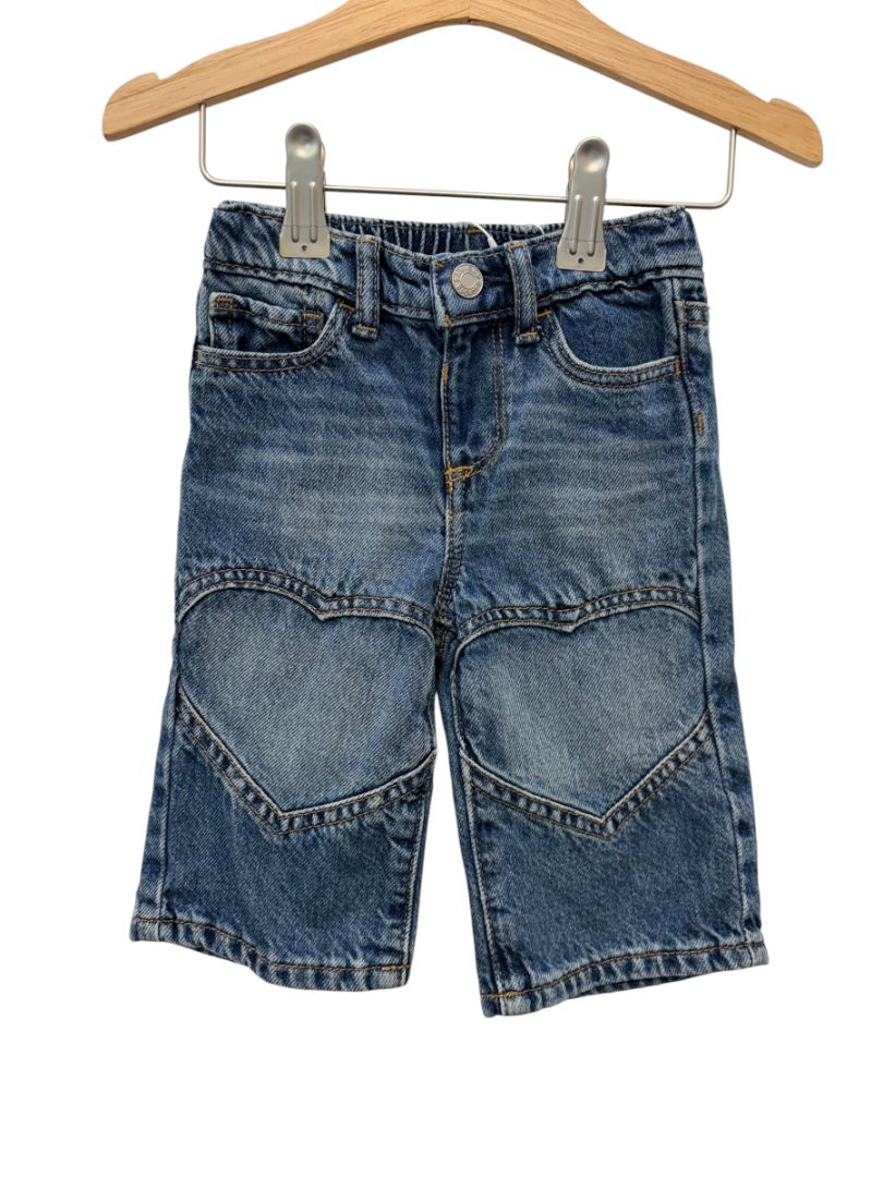Blue Baby Gap Heart Jeans – Size 6–12M