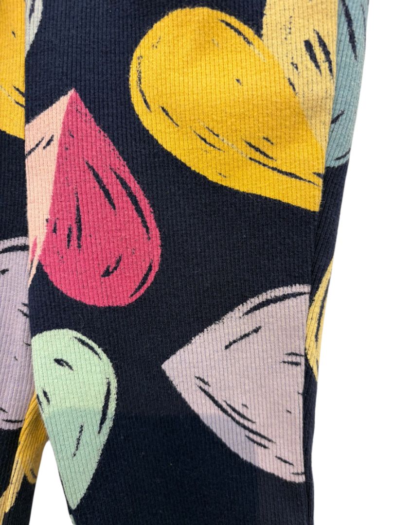 Navy Baby Gap Ribbed Heart Flared Leggings – Size 12–18M
