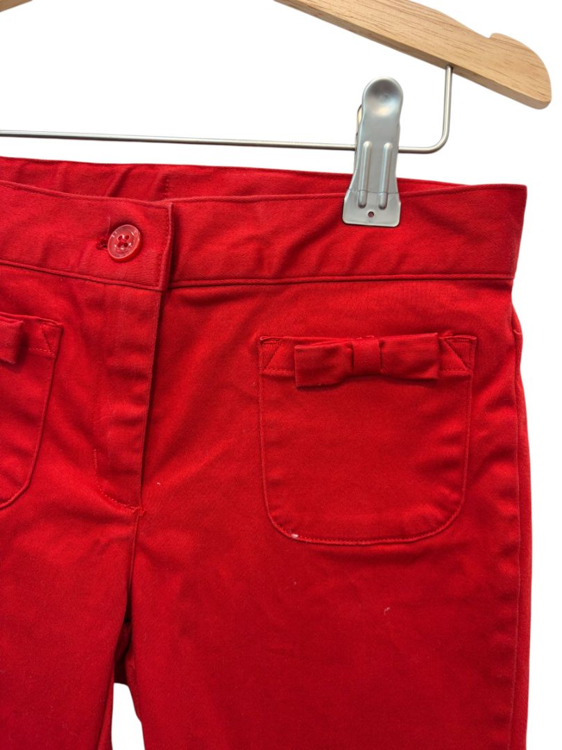 Red Janie and Jack Bow Khakis – Size 4T