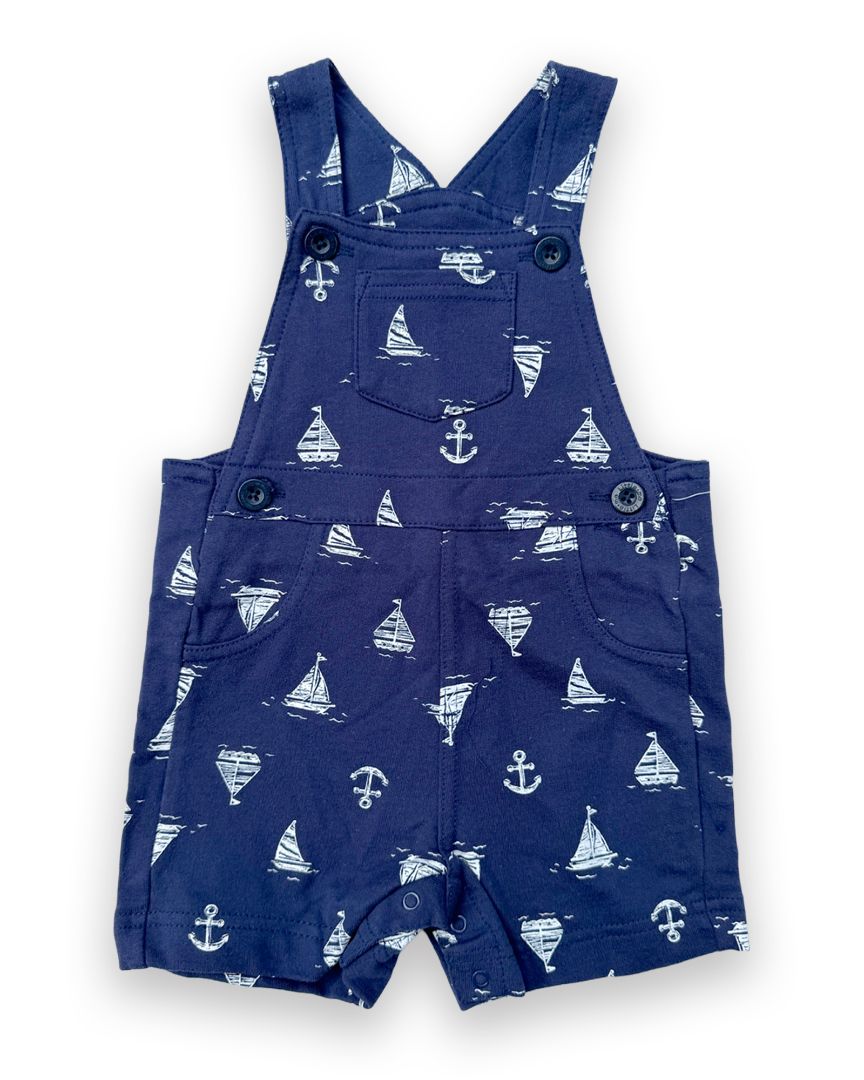 Navy Little Me Anchor Overalls, 9M (Brand New with Tags)