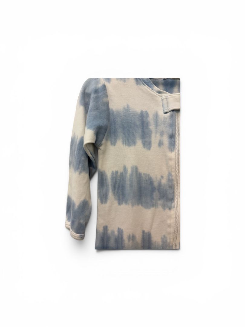 Blue Noomie Tie Dyed Zippy, 9-12M