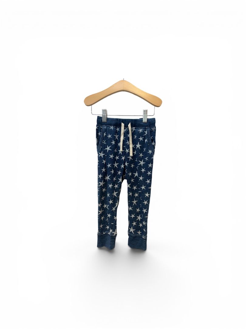 Blue & White Crewcuts Star Joggers, 3T