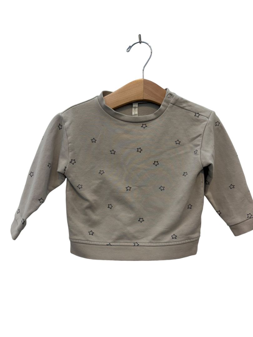 Beige Quincy Mae Star Sweatshirt – Size 12–18M