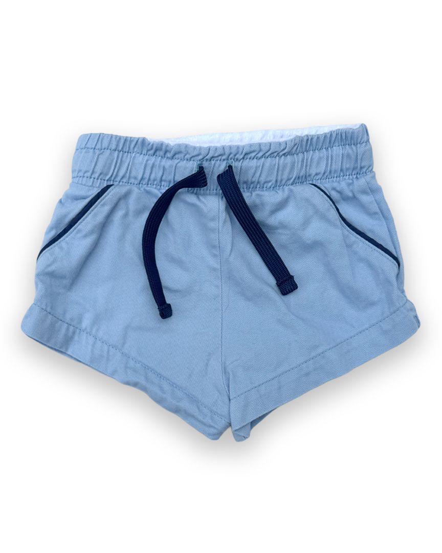 Blue Cadets Drawstring Shorts, 18M