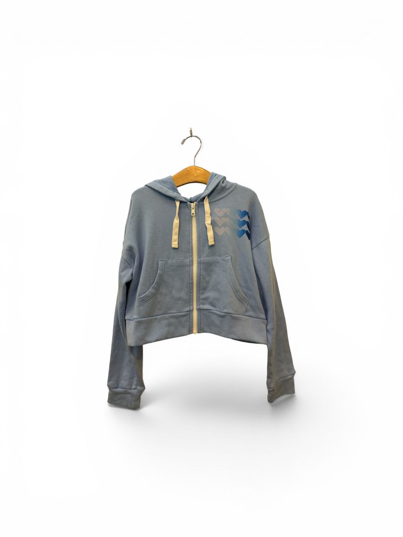 Blue Flowers by Zoe Heart Hoodie, 8Y (New with Tags)