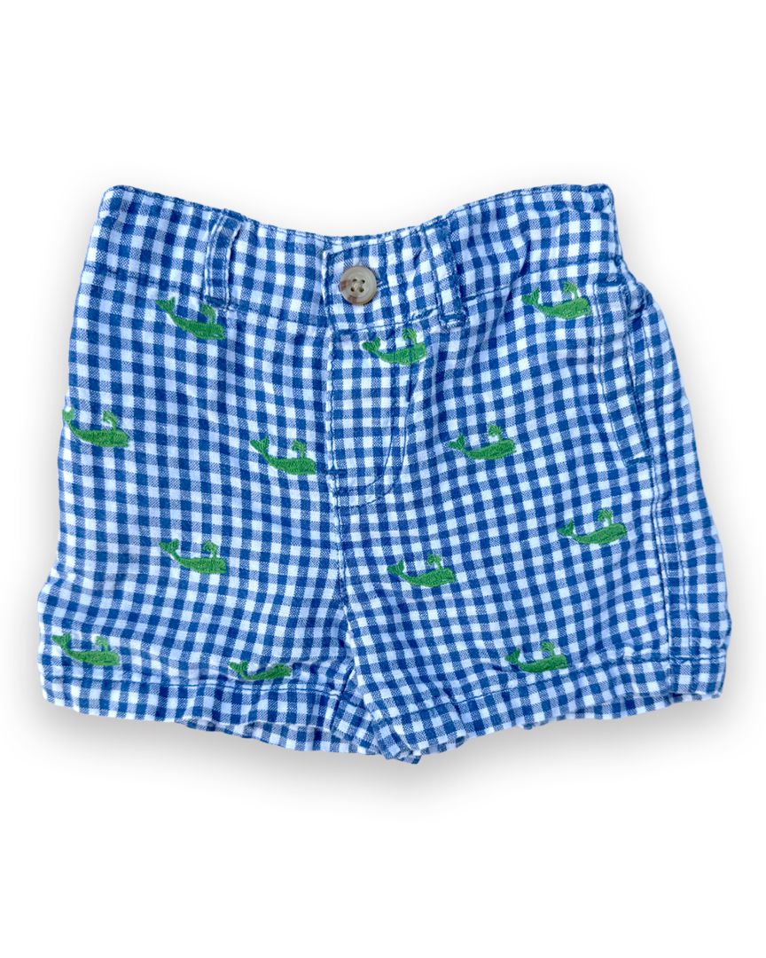 Blue Ralph Lauren Whale Shorts, 6M