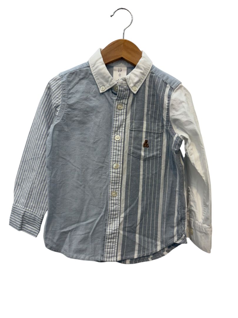 Blue & White Baby Gap Striped Button-Down – Size 4T