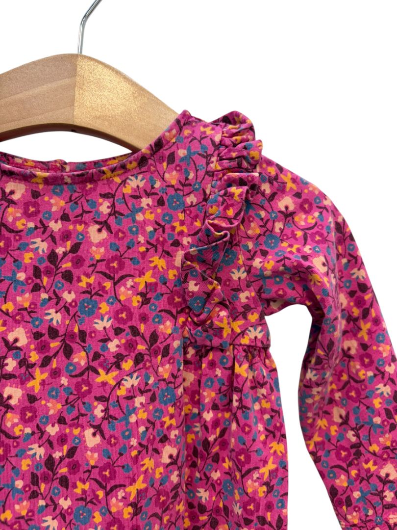Magenta Tea Collection Floral Jumpsuit – Size 12–18M