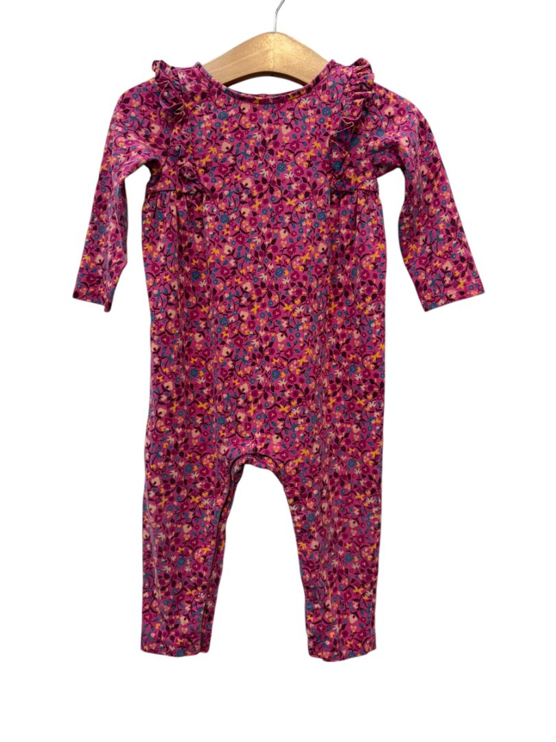 Magenta Tea Collection Floral Jumpsuit – Size 12–18M