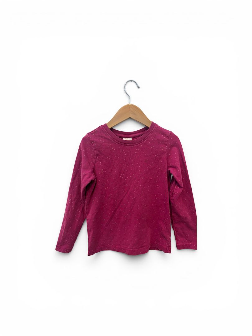 Magenta Hanna Andersson Gold Dot Long Sleeve, 6-7