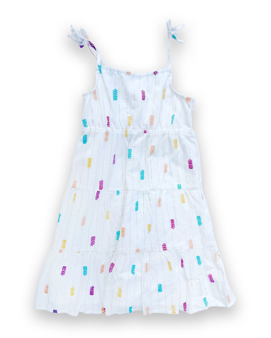 White Epic Threads Pineapple Dress, 6T