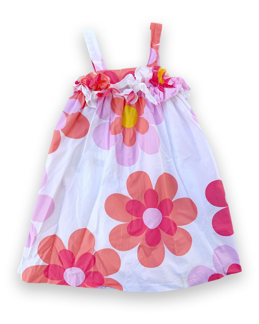 Pink/Orange Iris & Ivy Floral Sundress, 5T