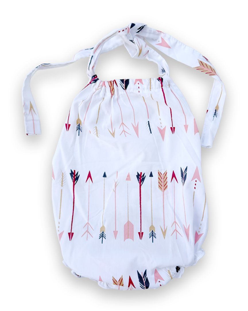 White/Orange CatPapa One Piece, 6-12M (Brand New with Tags)