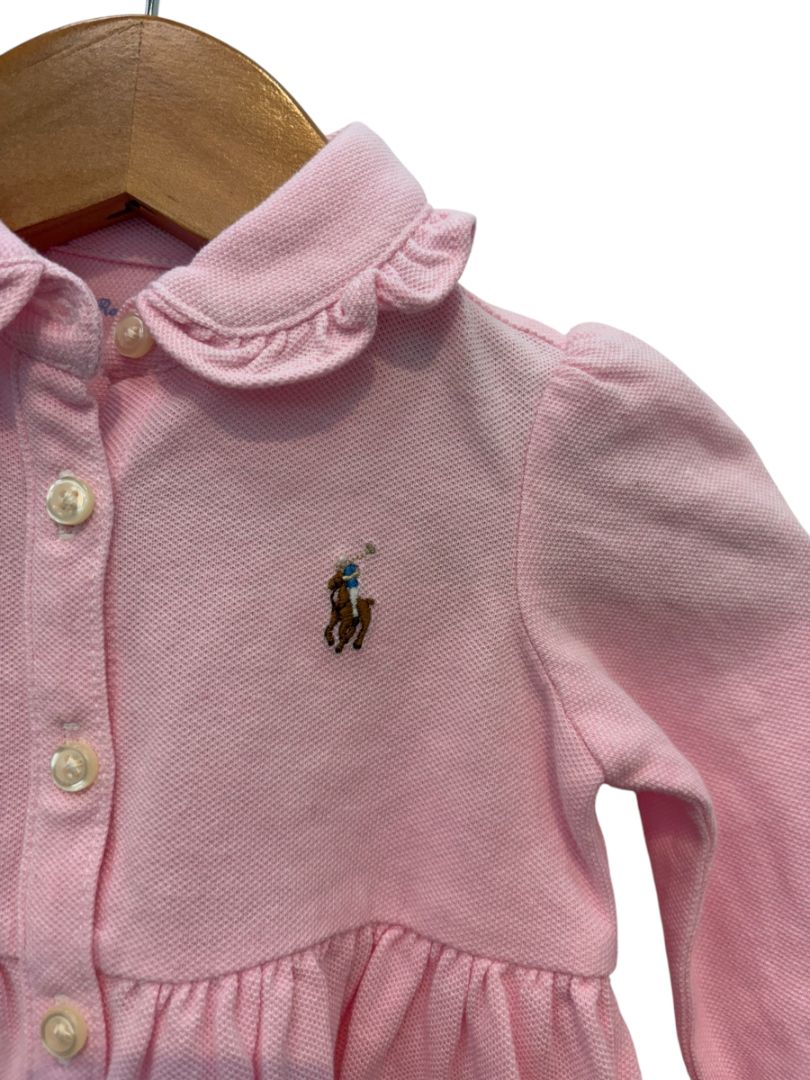 Pink Ralph Lauren Polo Dress Set, 3M (Brand New)