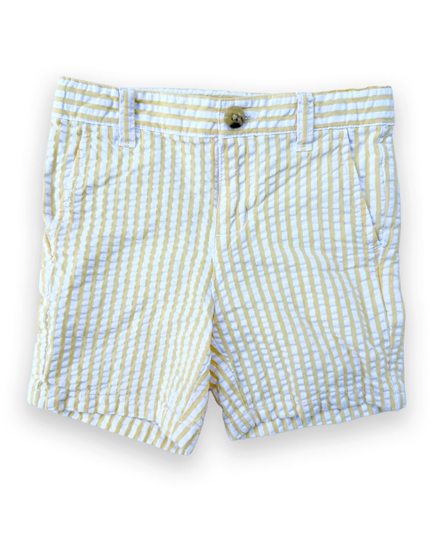 Yellow Janie and Jack Seersucker Shorts, 3T