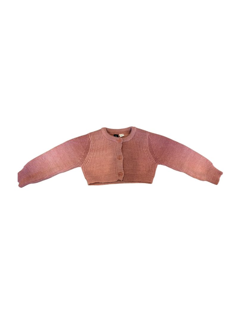 Pink BZzy Style Knit Overall Set, 18M