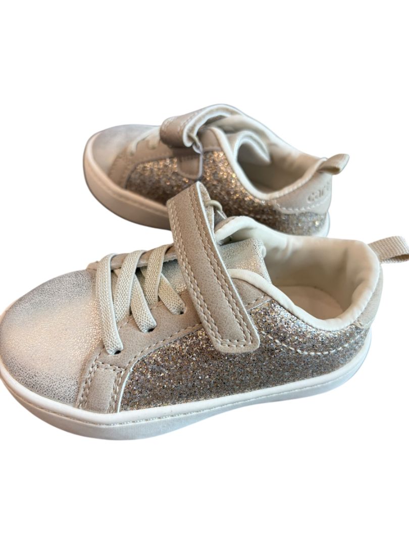 Gold Carter's Sparkly Sneakers, 6c
