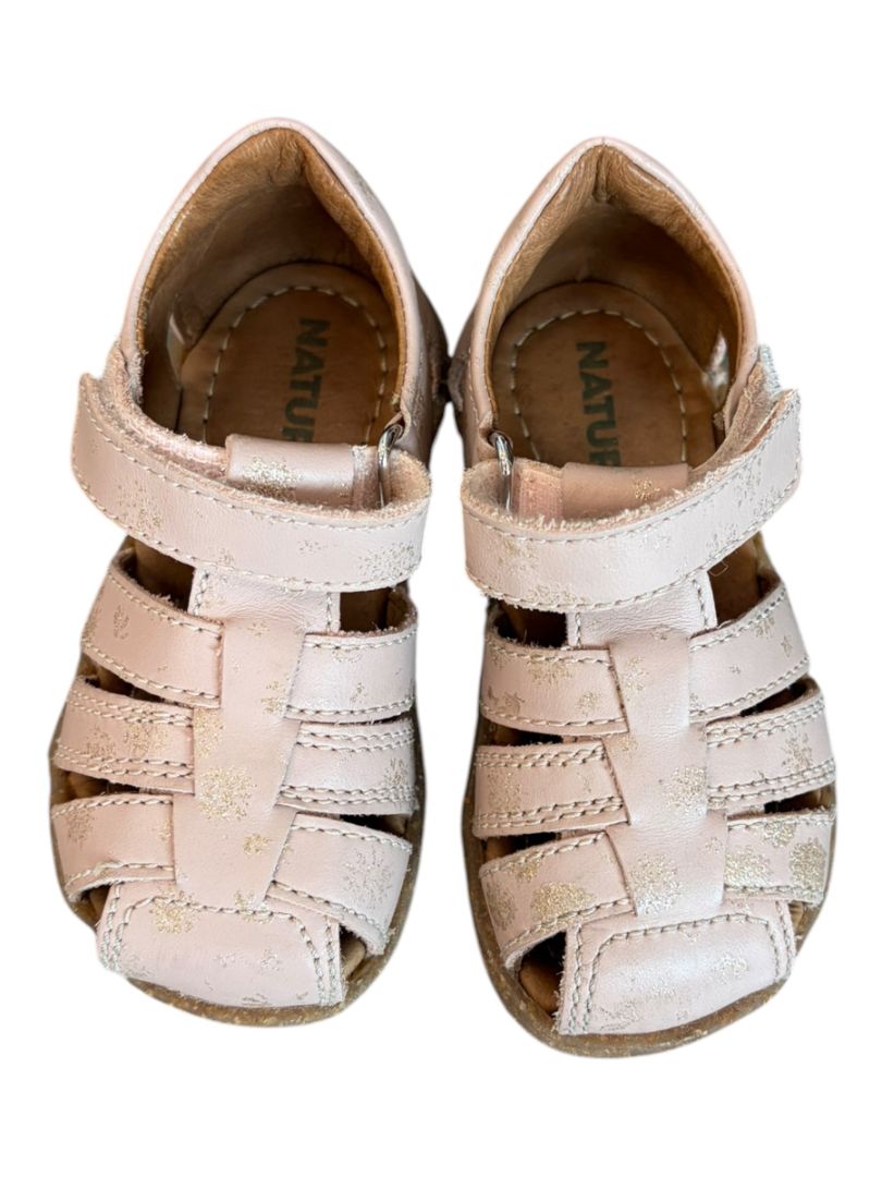 Pink/Gold Naturino Sandals, 15-21M
