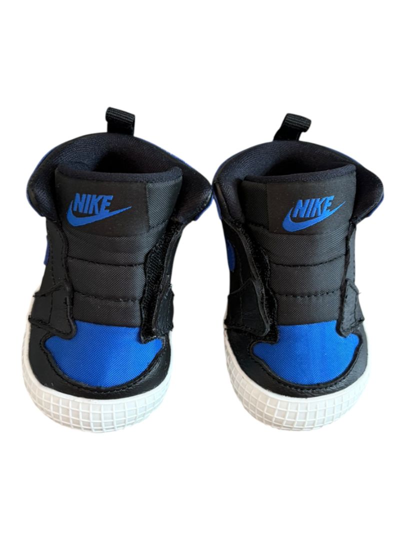 Black/Blue Nike Jordan Crib Booties, 2c