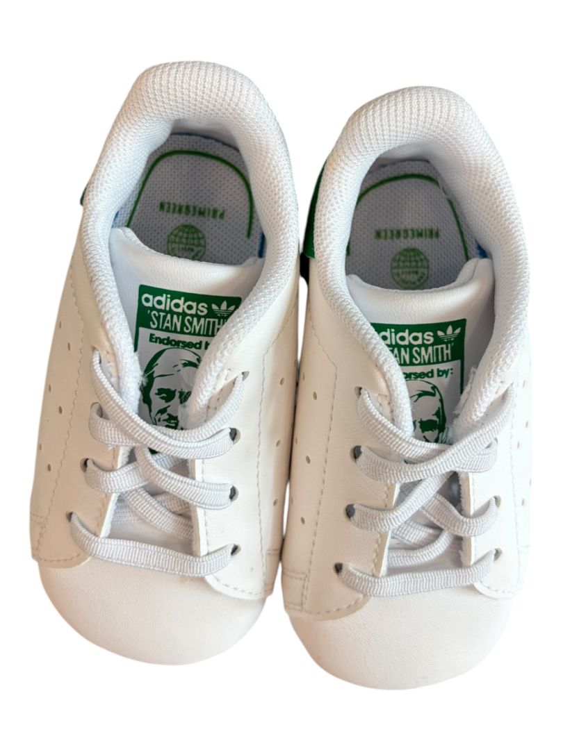 White/Green Adidas x Stan Smith Sneakers, 3c
