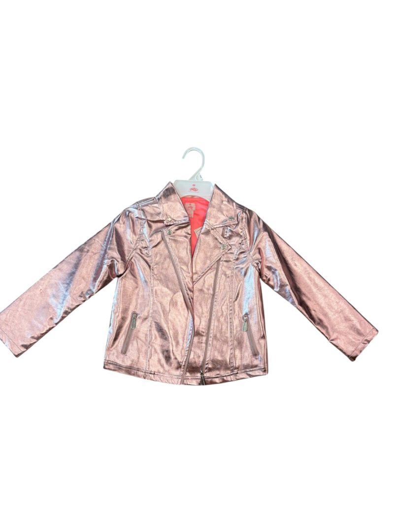 Pink Tutu Couture Metallic Leather Jacket, 6X (Brand New with Tags)