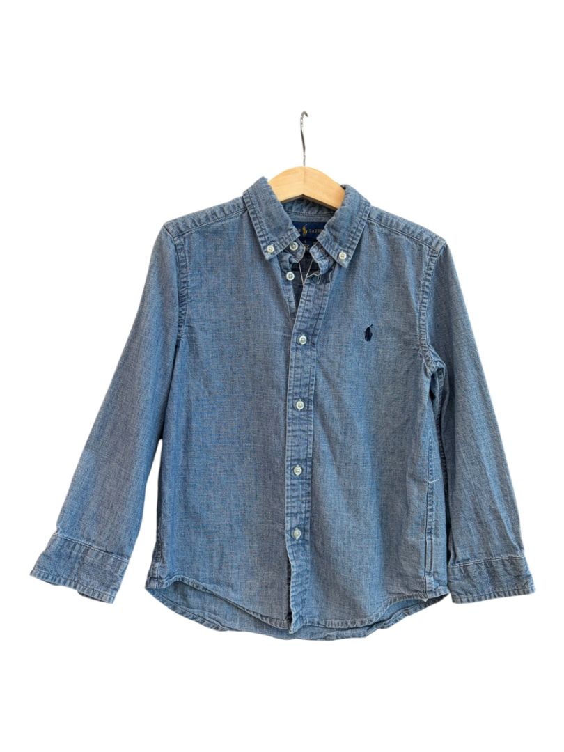 Blue Polo Ralph Lauren Denim Button Down, 6T