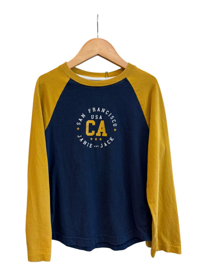 Mustard/Navy Janie and Jack San Fran Long Sleeve, 7T