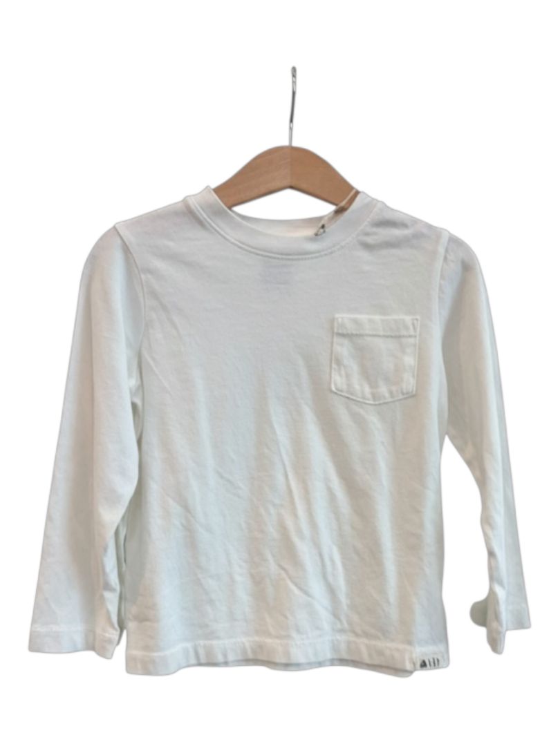 White Baby Gap Pocket Long Sleeve, 4T