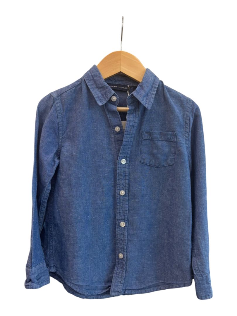 Blue Chambray Janie and Jack Button Down, 4T
