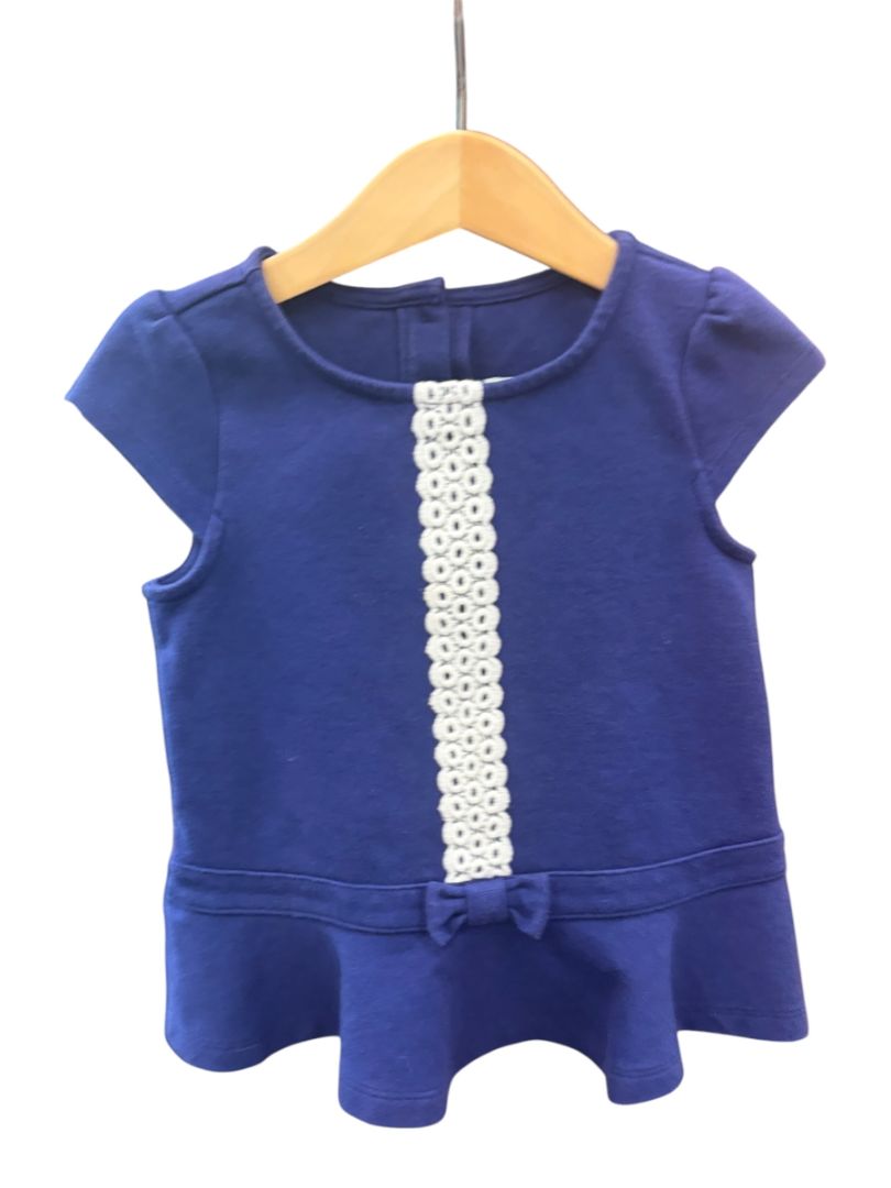 Navy/White Janie and Jack Bow Tee, 4T