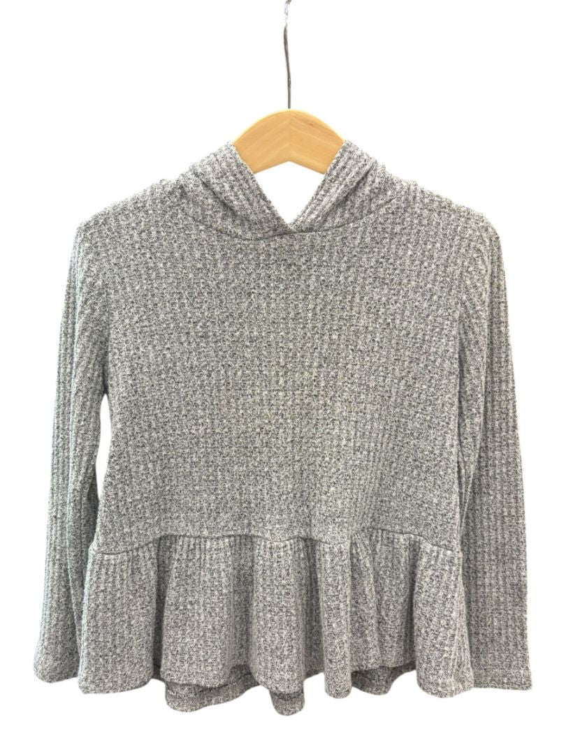 Gray Tucker + Tate Ribbed Hoodie, 4T