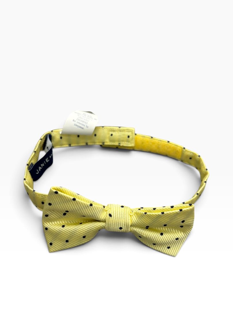 Yellow Polka Dot Janie and Jack Bowtie, 3T (Brand New with Tags)