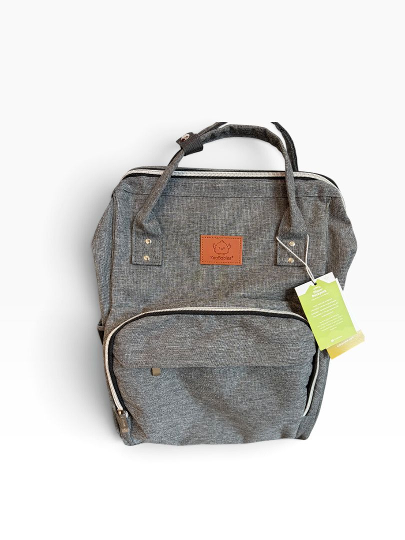 Gray KeaBabies Diaper Bag (Brand New with Tags)