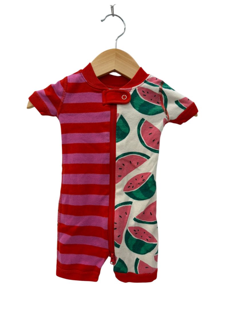 Pink/Red Hanna Andersson Watermelon Shortie, 0-3M