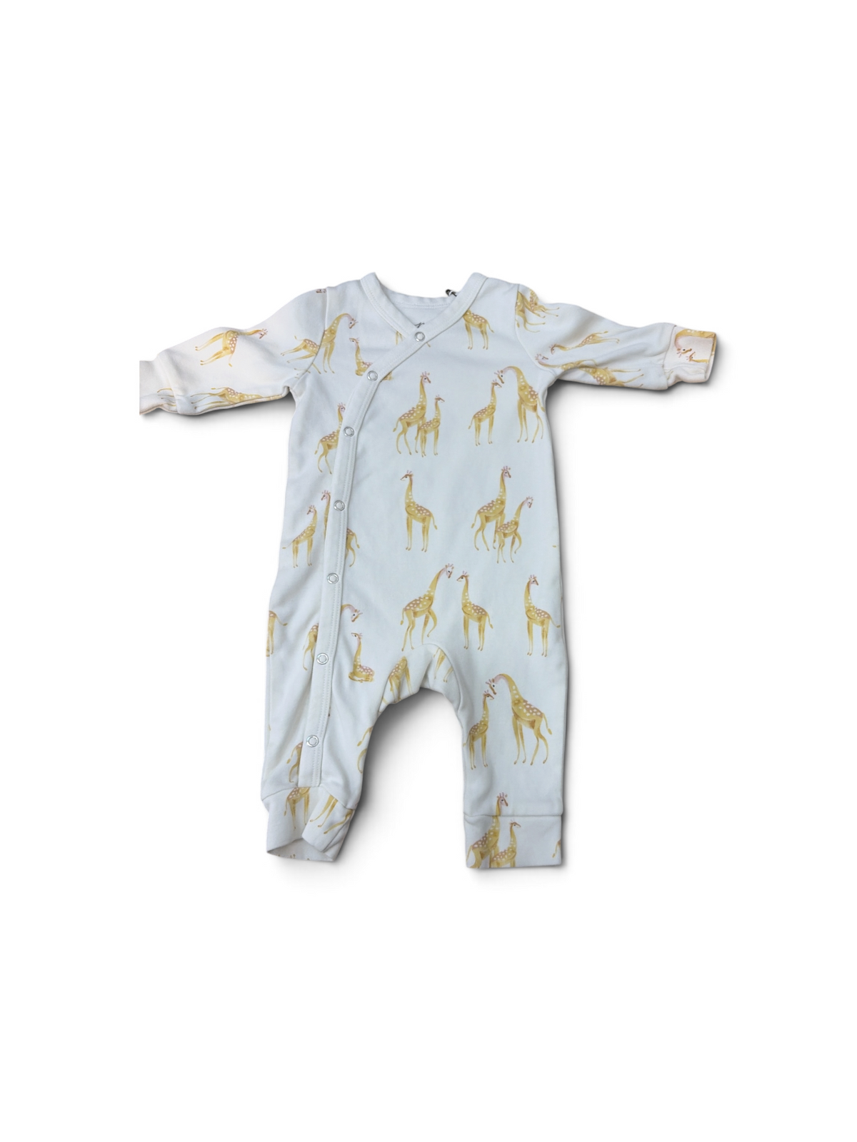 White Pehr Giraffe Jumpsuit, 0-3M