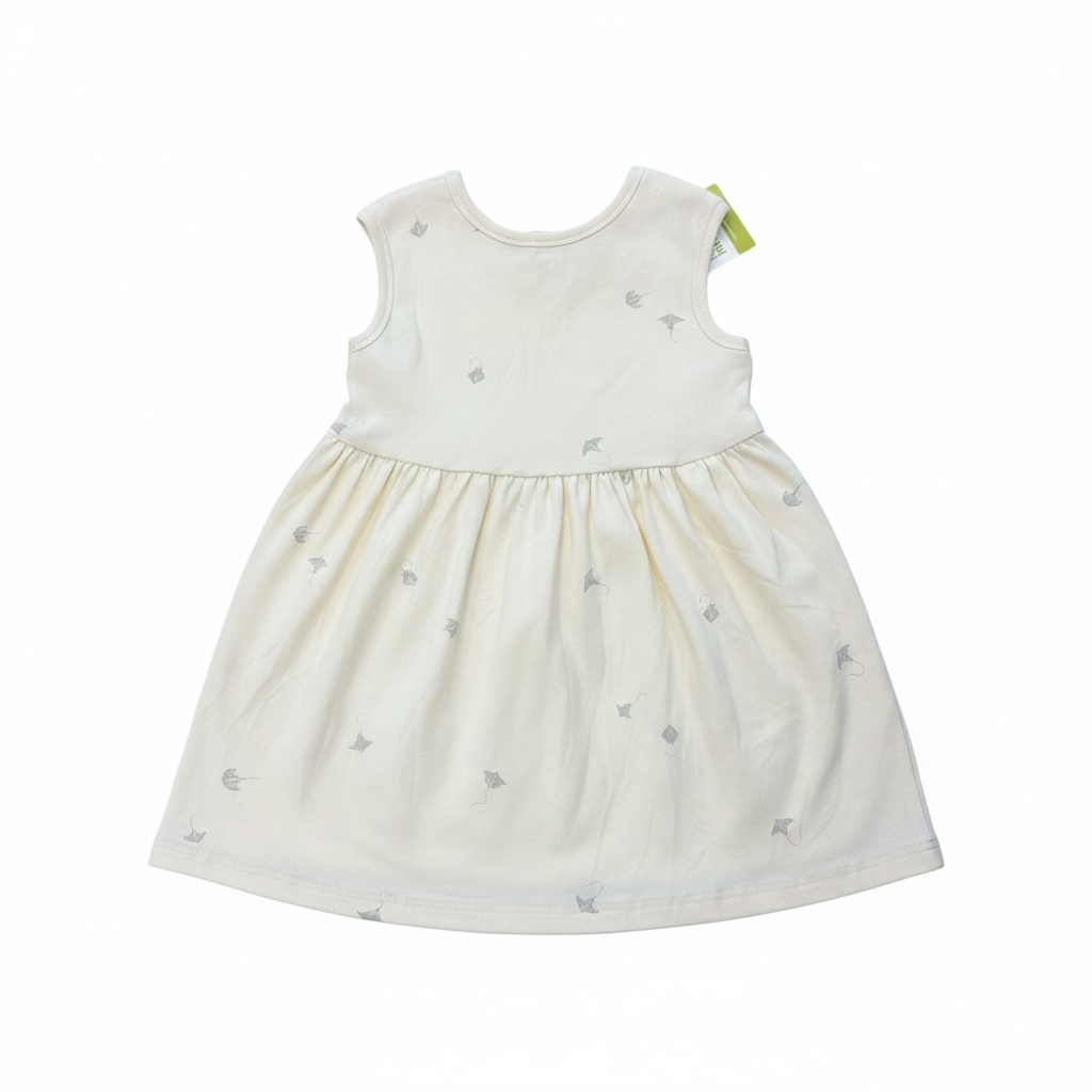 Cream Omami Mini Stingray Dress, 6T (Brand New with Tags)