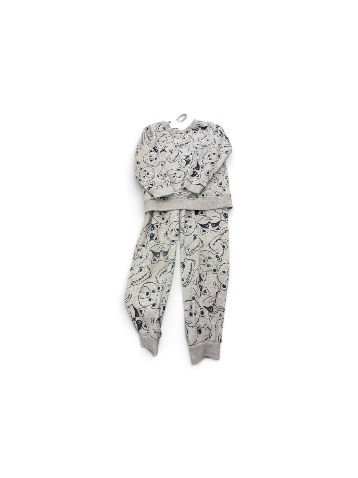 Gray lupilu Bear Sweatset, 6T