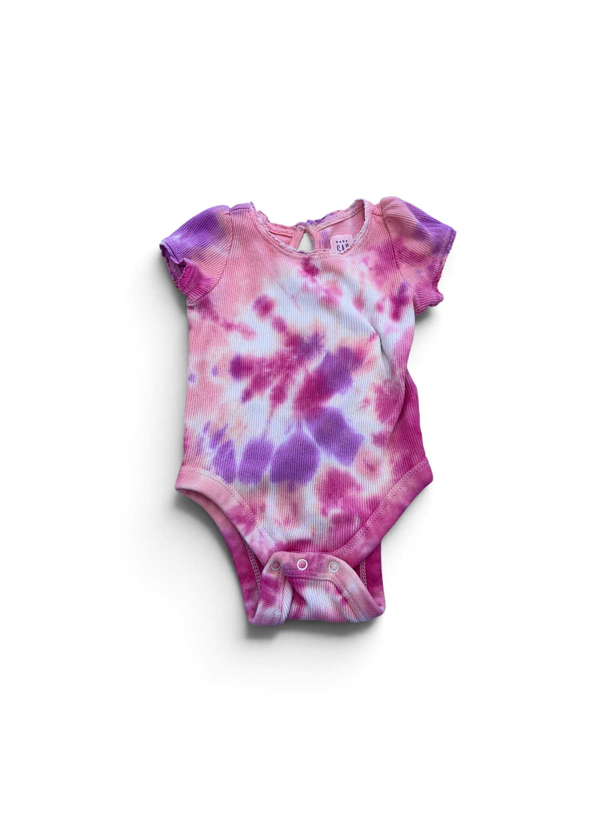 Pink Baby Gap Tie Dyed Onesie, 0-3M