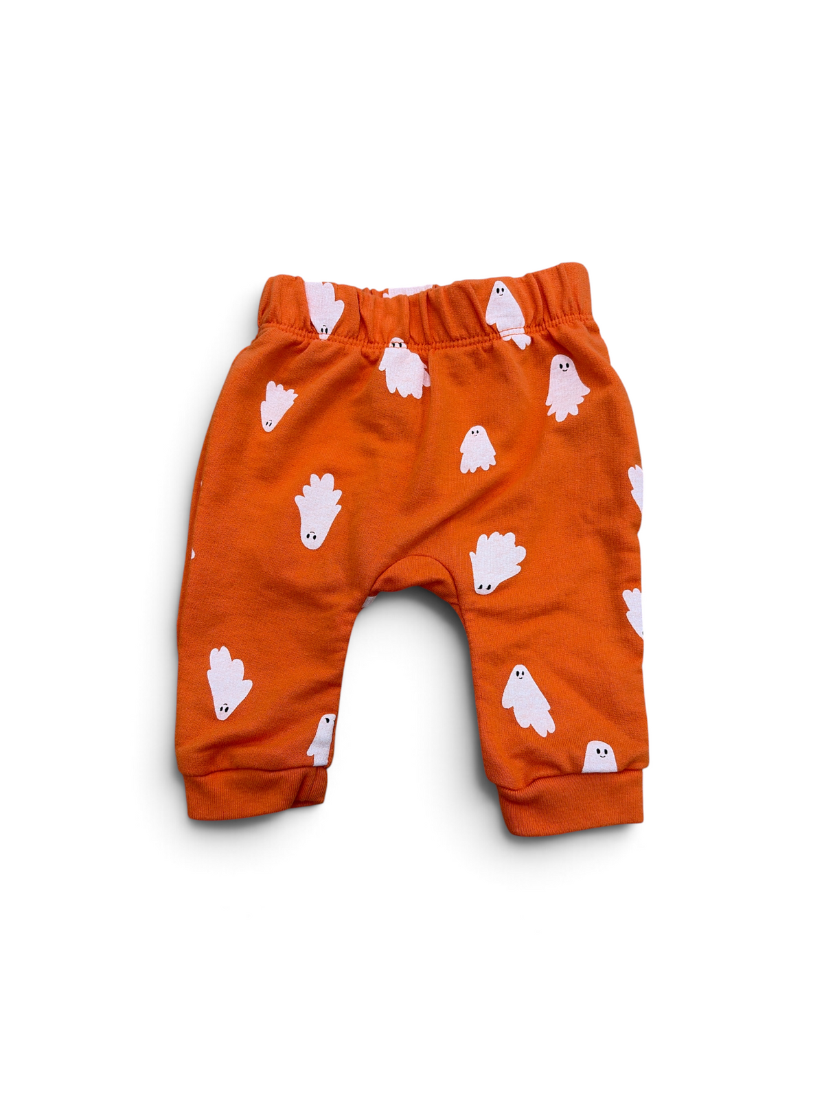 Orange Cat & Jack Ghost Leggings, 3M