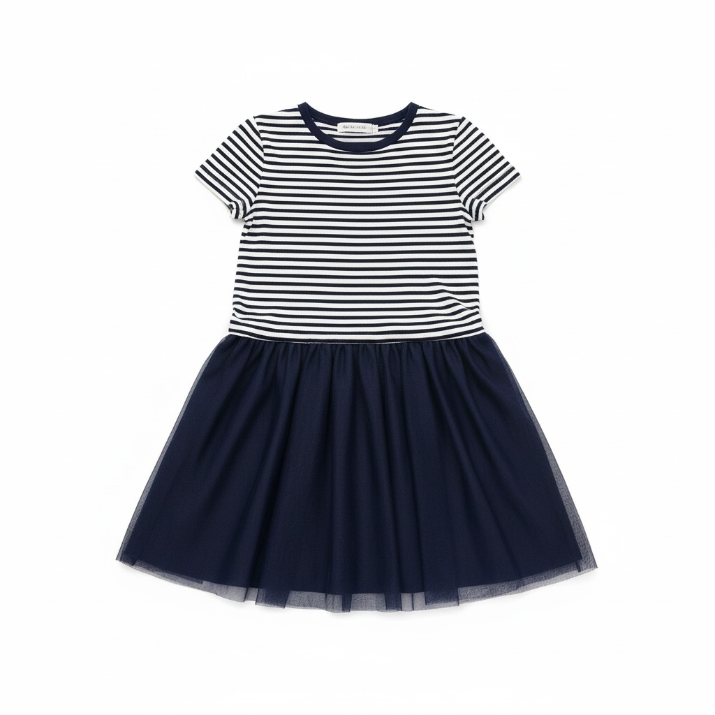 Navy/White Gap Kids Striped Tutu Dress, 6-7