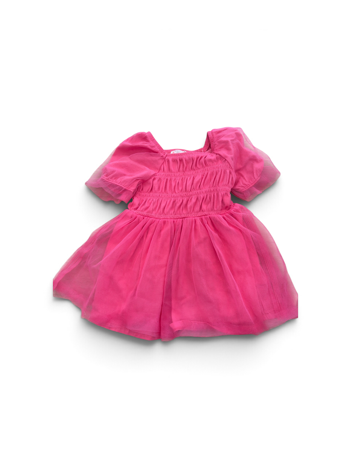 Hot Pink Crewcuts Tulle Dress, 3T
