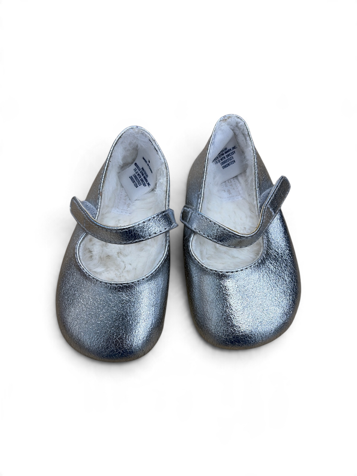 Silver Janie and Jack Mary Janes , 3C